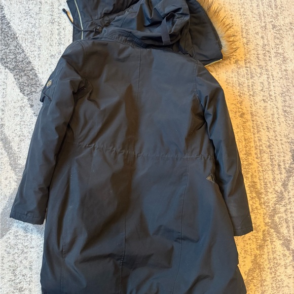 Michael Kors Black Puffer Coat with Fur Hood - Picture 6 of 7